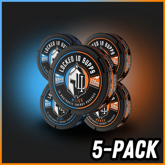 Locked In Focus Pouches - 5 Pack (Mint or Mango)