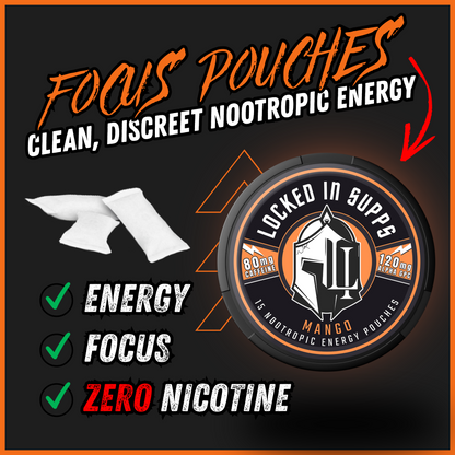 Locked In Focus Pouches - 5 Pack (Mint or Mango)